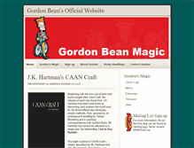 Tablet Screenshot of gordonbean.com